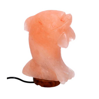 Lampada sale base legno delfino con attacco cm16x7h23