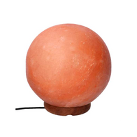 Lampada sale base legno sfera con attacco cmø15h15