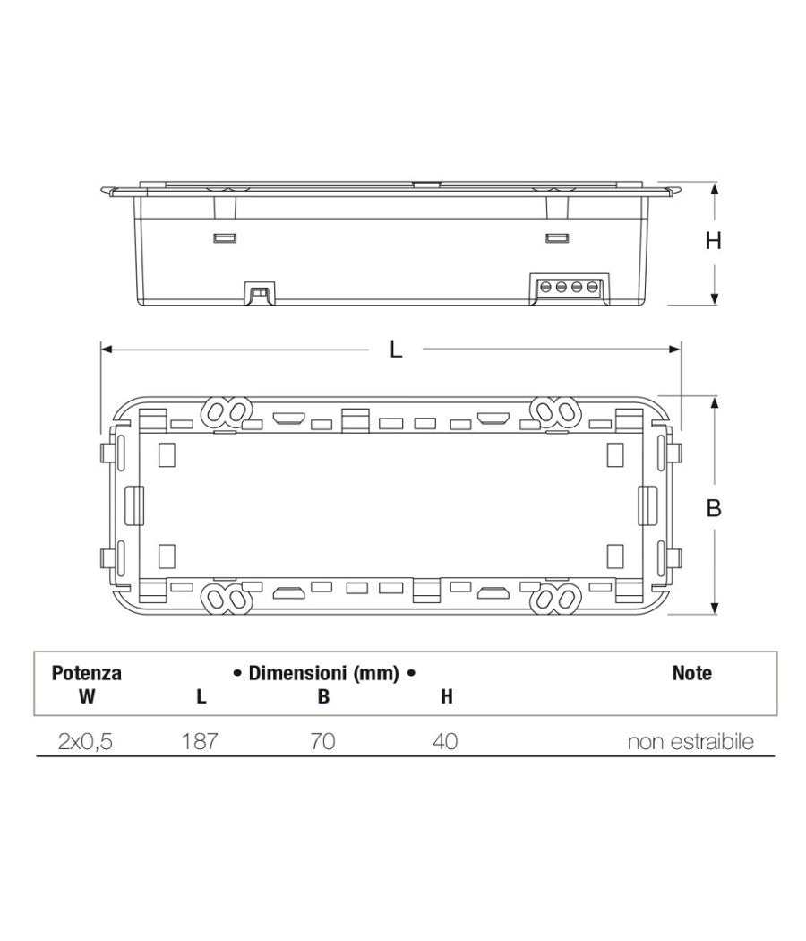 Lampada Segna Passo A Led Ad Incasso Per Cassetta 506 Segnapassi Luce Naturale         