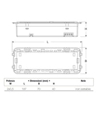 Lampada Segna Passo A Led Ad Incasso Per Cassetta 506 Segnapassi Luce Naturale         
