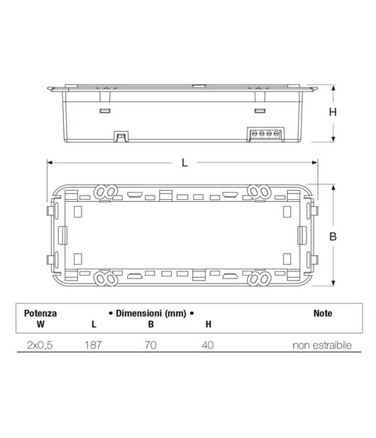 Lampada Segna Passo A Led Ad Incasso Per Cassetta 506 Segnapassi Luce Naturale         