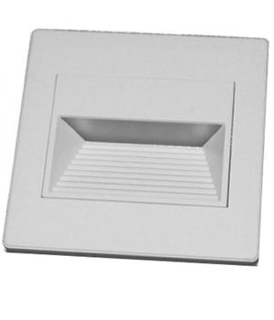 Lampada Segnapasso 1w A Led Da Parete Muro Applique Da Interno 95x95 Mm         
