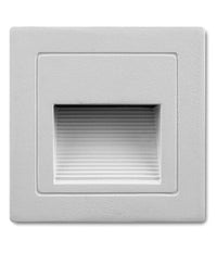 Lampada Segnapasso 1w A Led Da Parete Muro Applique Da Interno 95x95 Luce Calda         