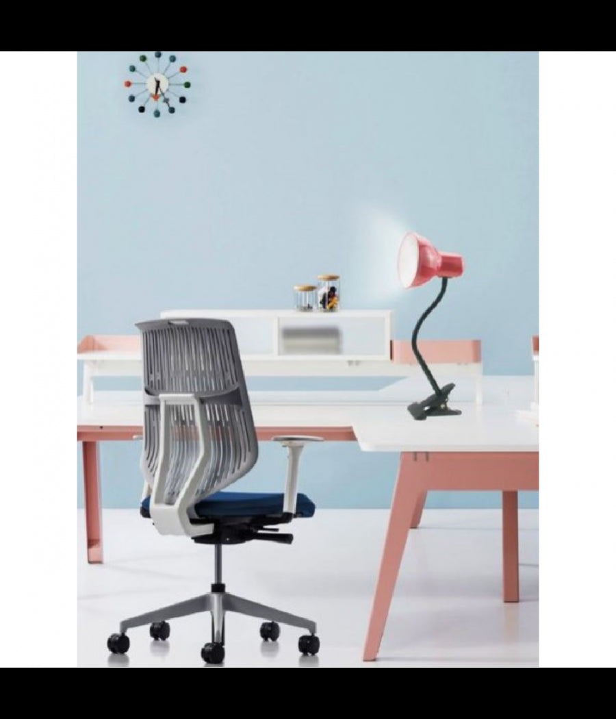 Lampada Snodabile Da Scrivania Luce Tavolo Braccio Flessibile Orientabile Pinza  Rosa       