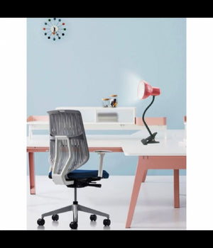 Lampada Snodabile Da Scrivania Luce Tavolo Braccio Flessibile Orientabile Pinza  Rosa       