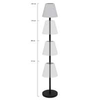 IDMarket - Lampada solare da terra per esterni con LED, altezza 150 cm