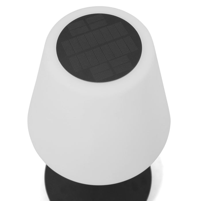 IDMarket - Lampada solare da terra per esterni con LED, altezza 150 cm