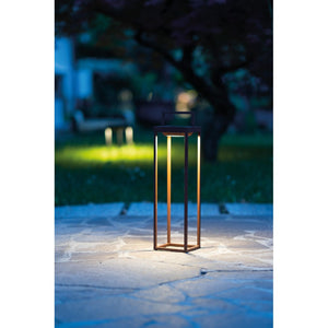 Zafferano - Lanterna Home solar 2 a led 56,4cm - Lampada da parete e da tavolo 2W con batteria e sensore crepuscolare - Verde Salvia