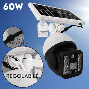 Lampada solare LED LUCE sensore di movimento 60w TELECAMERA FINTA IP65 FO-TA126 - ZENCOCCO