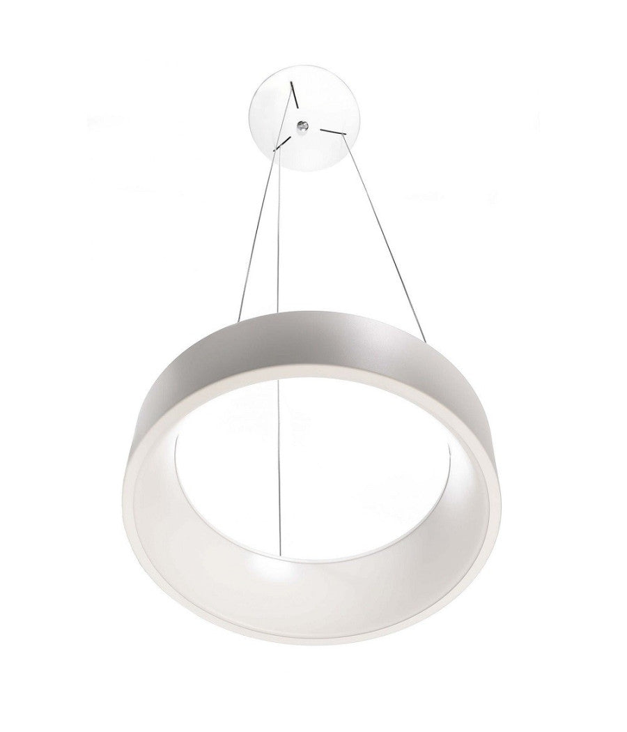 Lampada Sospensione Led 60w Cct Pendente Cerchio Lampadario Moderno Luce 230v 80cm         