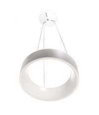 Lampada Sospensione Led 60w Cct Pendente Cerchio Lampadario Moderno Luce 230v 80cm  Bianco       