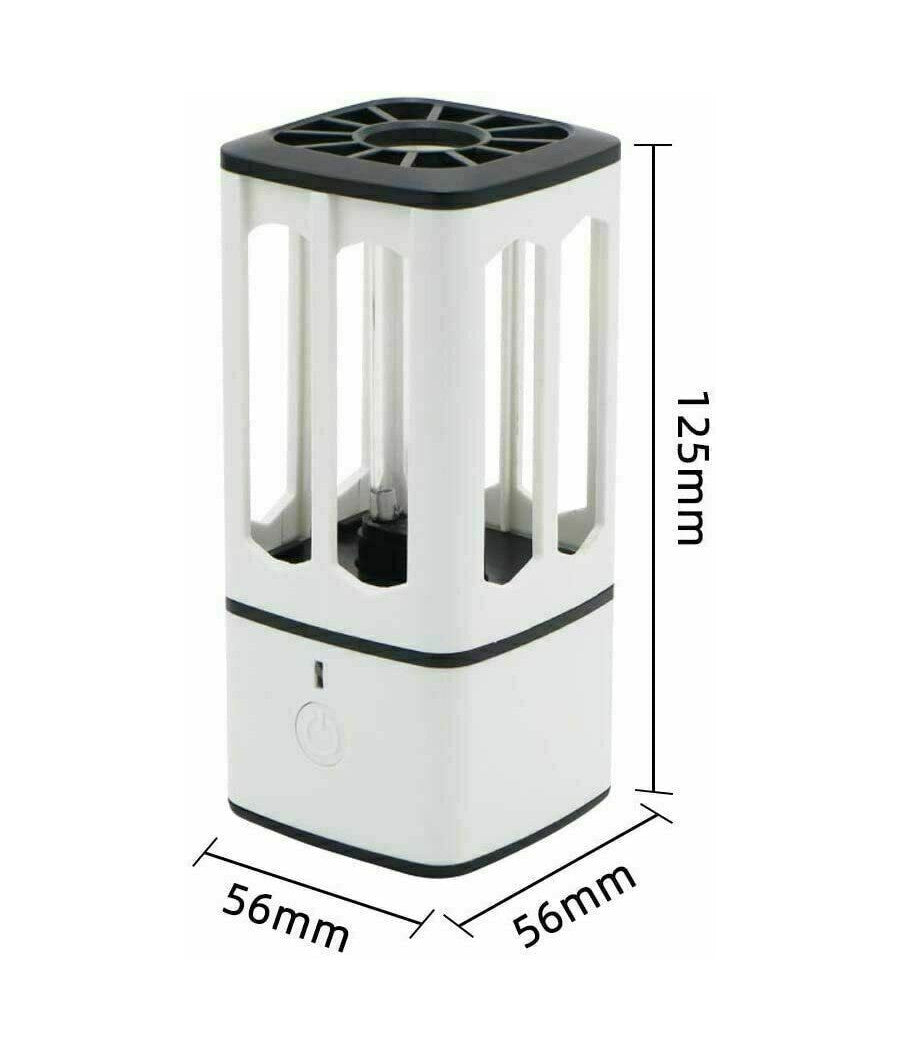 Lampada Sterilizzatrice Germicida Con Raggi Uv C Uvc Sanificatore Portatile Usb         