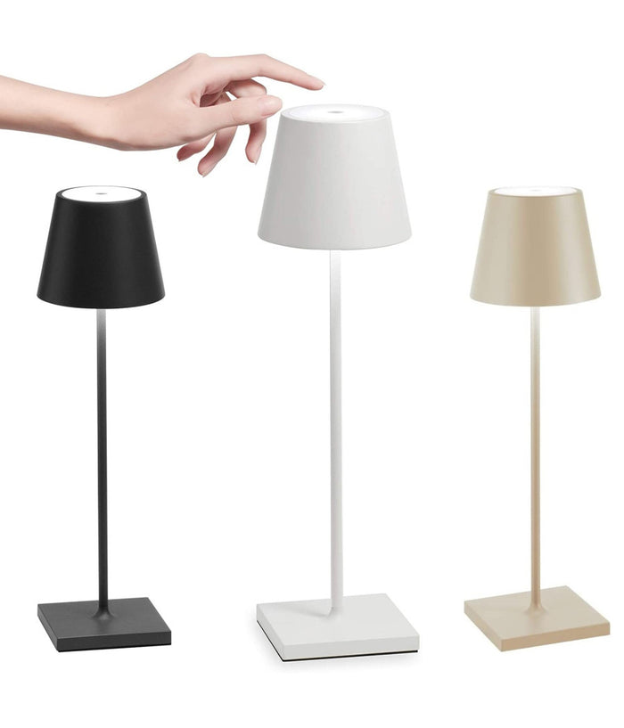 Lampada Tavolo Led Senza Fili Ricaricabile Usb Per Interno Esterno Luce Calda         