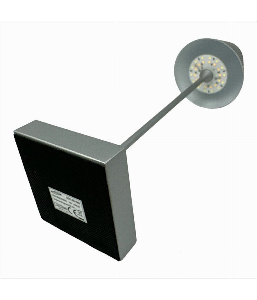 Lampada Tavolo Ricaricabile Usb 10 Watt 3 Colorazione Di Luce Vari Colori D27-3c  Argento       