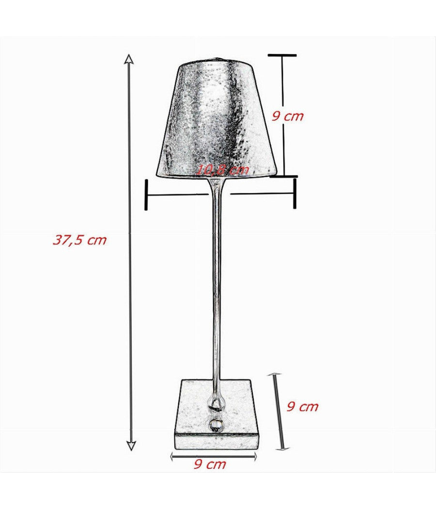 Lampada Tavolo Ricaricabile Usb 10 Watt 3 Colorazione Di Luce Vari Colori D27-3c  Verde Scuro       