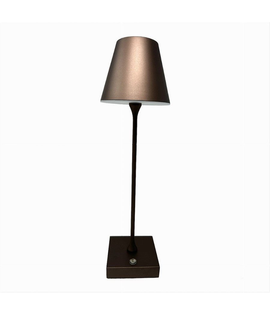 Lampada Tavolo Ricaricabile Usb 10 Watt 3 Colorazione Di Luce Vari Colori D27-3c  Marrone       