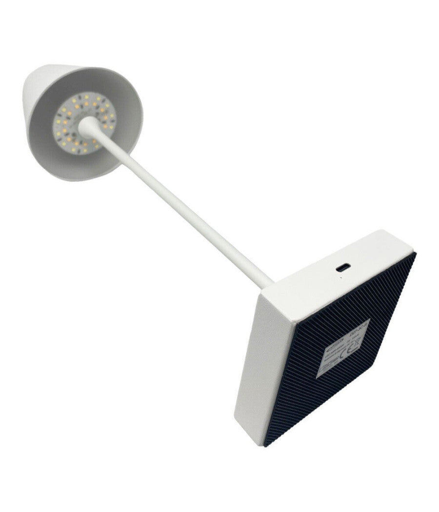 Lampada Tavolo Ricaricabile Usb 10 Watt 3 Colorazione Di Luce Vari Colori D27-3c  Bianco       