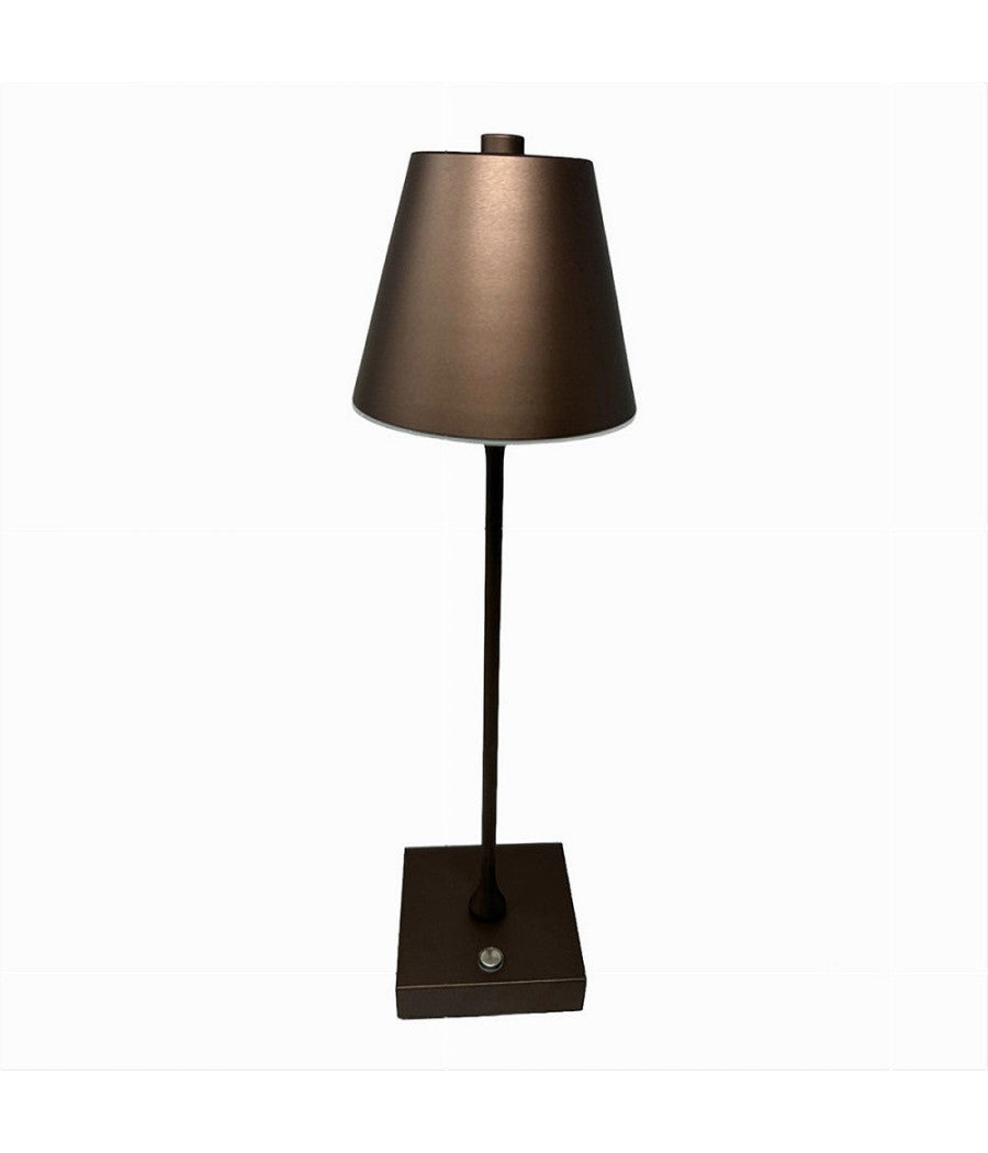 Lampada Tavolo Ricaricabile Usb 10 Watt 3 Colorazione Di Luce Vari Colori D27-3c  Marrone       