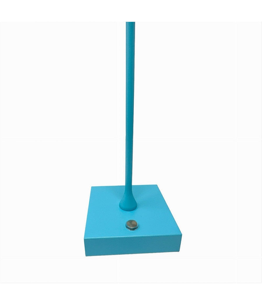Lampada Tavolo Ricaricabile Usb 10 Watt 3 Colorazione Di Luce Vari Colori D27-3c  Azzurro       