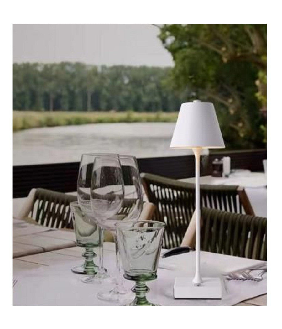 Lampada Tavolo Ricaricabile Usb 10 Watt 3 Colorazione Di Luce Vari Colori D27-3c  Bianco       