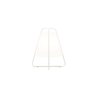 Lampada Led Teepee Zafferano Ricaricabile - Touch, da Interno ed Esterno IP65, Design Moderno Senza Fili Bianca