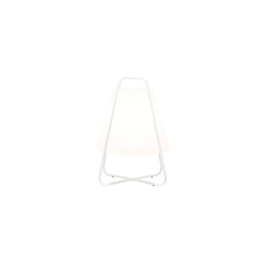 Lampada Led Teepee Zafferano Ricaricabile - Touch, da Interno ed Esterno IP65, Design Moderno Senza Fili Bianca