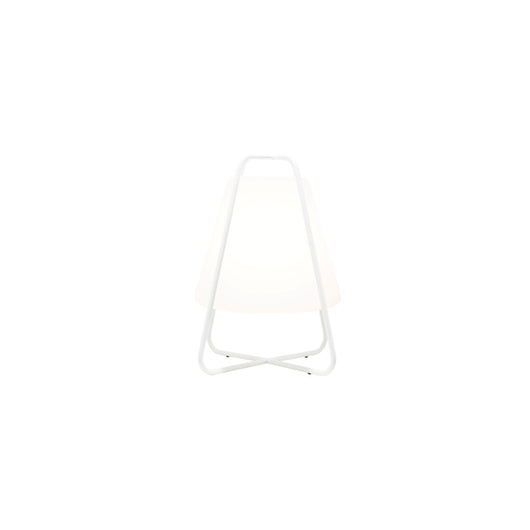 Lampada Led Teepee Zafferano Ricaricabile - Touch, da Interno ed Esterno IP65, Design Moderno Senza Fili Bianca