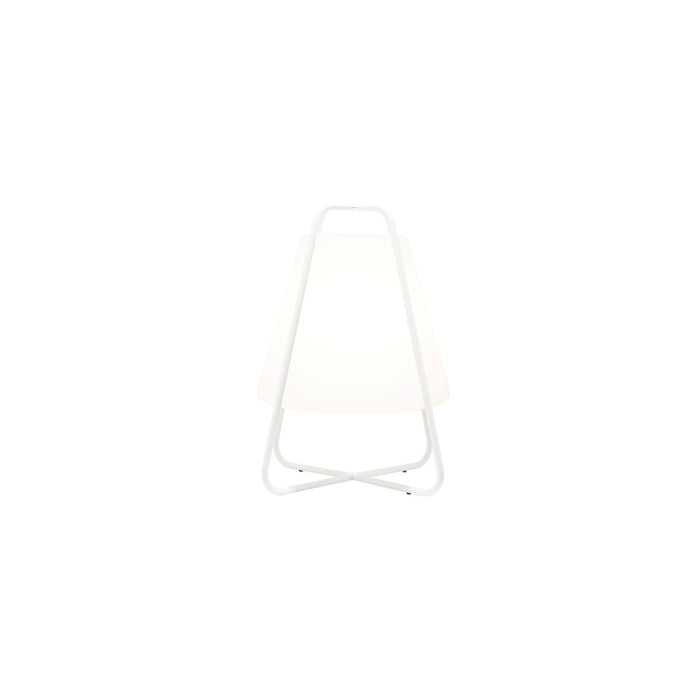 Lampada Led Teepee Zafferano Ricaricabile - Touch, da Interno ed Esterno IP65, Design Moderno Senza Fili Bianca