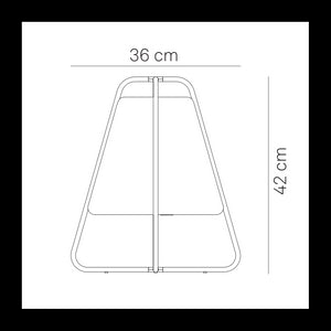 Lampada Led Teepee Zafferano Ricaricabile - Touch, da Interno ed Esterno IP65, Design Moderno Senza Fili Bianca