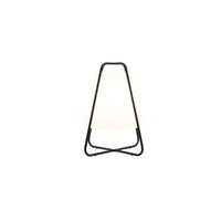Lampada Led Teepee Zafferano Ricaricabile - Touch, da Interno ed Esterno IP65, Design Moderno Senza Fili Nera