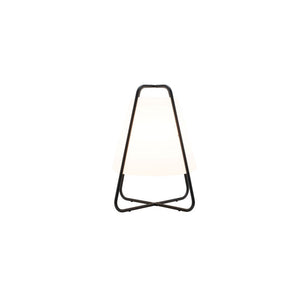Lampada Led Teepee Zafferano Ricaricabile - Touch, da Interno ed Esterno IP65, Design Moderno Senza Fili Nera