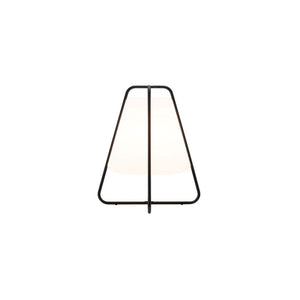 Lampada Led Teepee Zafferano Ricaricabile - Touch, da Interno ed Esterno IP65, Design Moderno Senza Fili Nera
