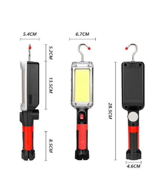 Lampada Torcia Lavoro Base Calamitata Portatile 20w Led Ricaricabile 8859-b         