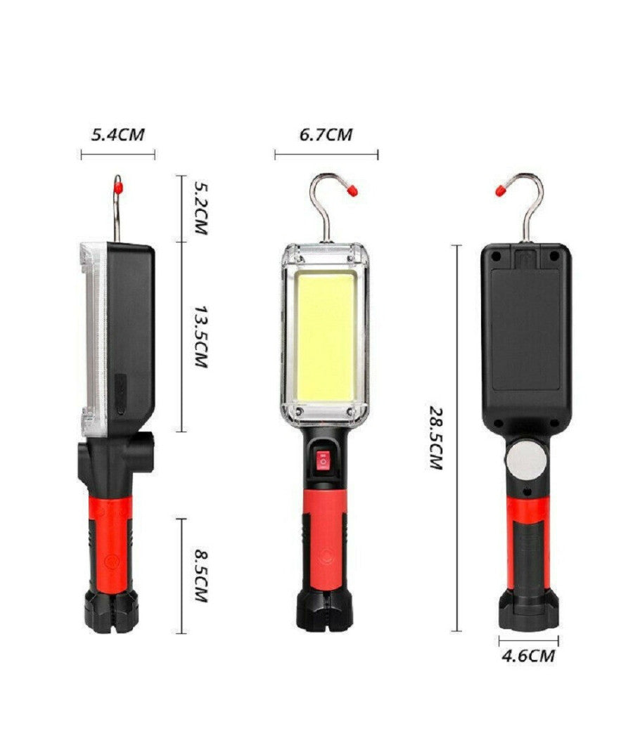 Lampada Torcia Lavoro Base Calamitata Portatile 20w Led Ricaricabile 8859-b         