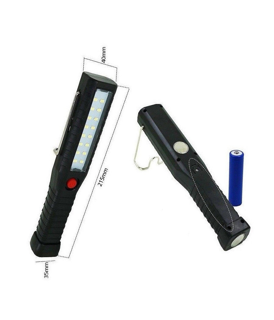 Lampada Torcia Lavoro Calamita Portatile Ricaricabile 16led Smd Zl-879         