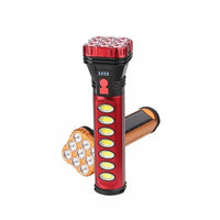 Trade Shop - Lampada Torcia Portatile Led Ricaricabile Con Pannello Solare 18w Hb-707-1 Campeggio -        