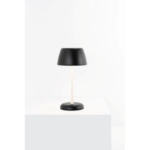 Lampada Smart Trilli Wi-Fi Zafferano - Led Ricaricabile, Touch, App Wi-Fi, Ceramica Decorata Bianca e Nera