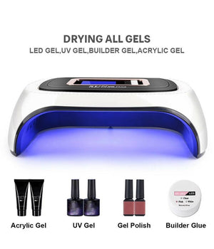 Lampada Unghie Uv Led Fornetto Unghie Nail Art Nail Lamp 108w 42 Led Sun H6 Plus         