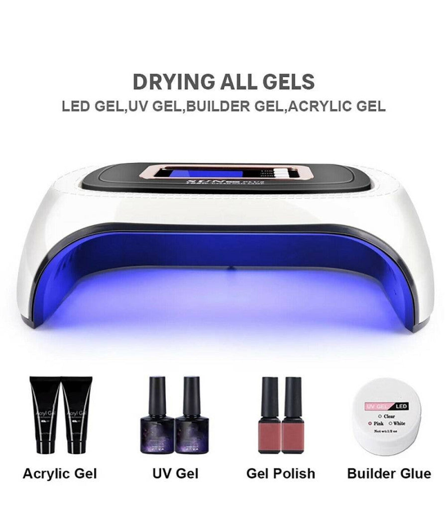 Lampada Unghie Uv Led Fornetto Unghie Nail Art Nail Lamp 108w 42 Led Sun H6 Plus         