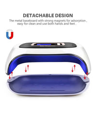 Lampada Unghie Uv Led Fornetto Unghie Nail Art Nail Lamp 108w 42 Led Sun H6 Plus         