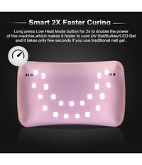 Lampada Unghie Uv Led Per Gel Sun8 36w Automatica Sensore Con Timer Preimpostati         