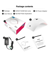 Lampada Unghie Uv Led Per Gel Sun8 36w Automatica Sensore Con Timer Preimpostati         