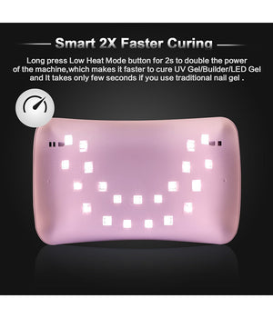Lampada Unghie Uv Led Per Gel Sun8 36w Automatica Sensore Con Timer Preimpostati         