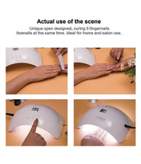 Lampada Unghie Uv Led Per Gel Sun8 36w Automatica Sensore Con Timer Preimpostati         