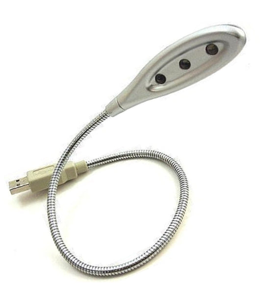 Lampada Usb A Led Luce Notebook Netbook Pc Snodabile Con Snodo Flessibile 5v 3w         