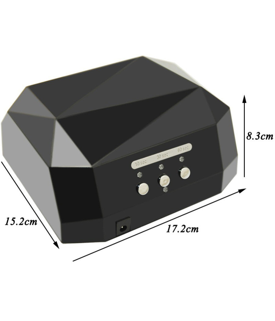 Lampada Uv Led Ricostruzione Unghie Nail Art Timer 36w Diamante Tecnologia Ccfl         