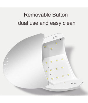 Lampada Uv Per Nail Art Asciugatura Gel Colata Unghie Con 30led Da 48w Manicure         