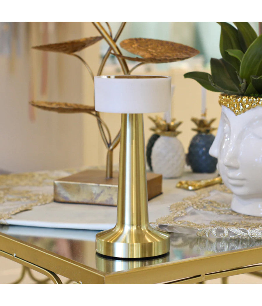 Lampada Vintage Da Tavolo A Led Ricaricabile Usb Lume Luce Calda Per Bar Locali         