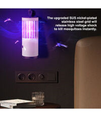 Lampada Zanzare Multidimensionale 360â€‹â€‹° Trappola Onde Luminose Turbo Aspirazione         