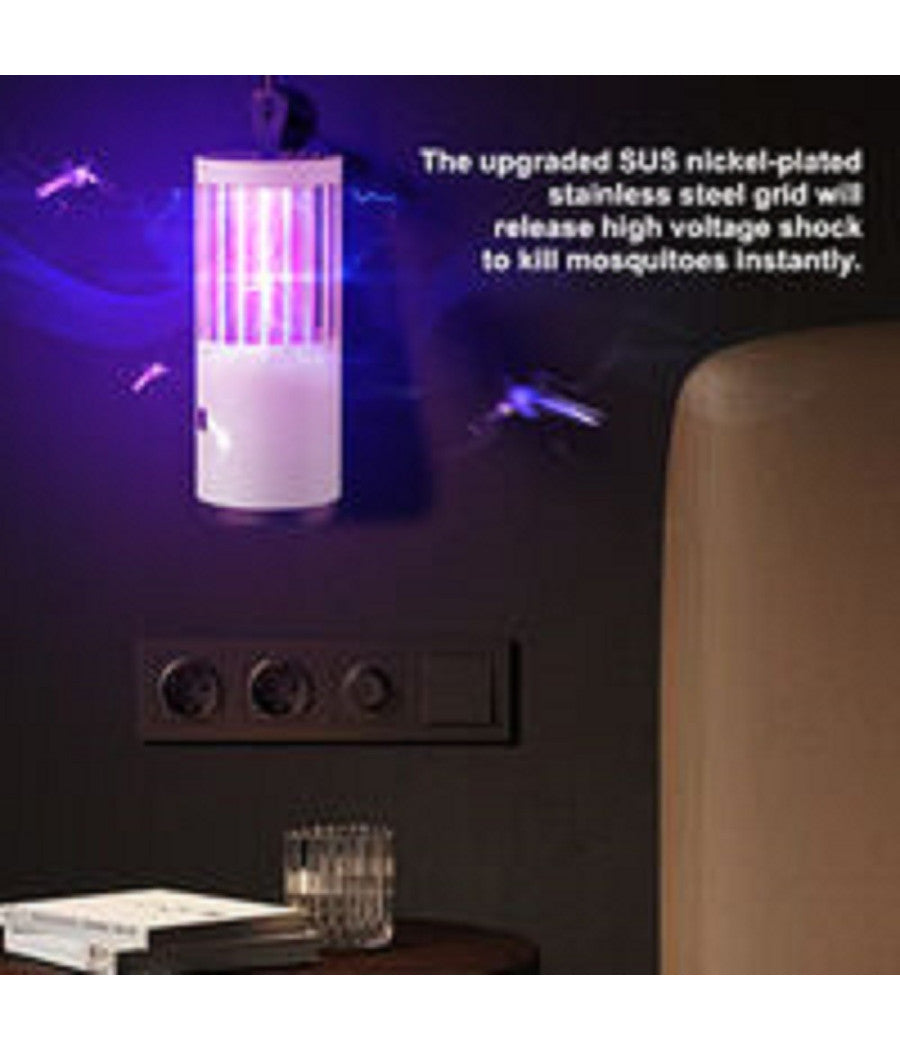 Lampada Zanzare Multidimensionale 360â€‹â€‹° Trappola Onde Luminose Turbo Aspirazione         